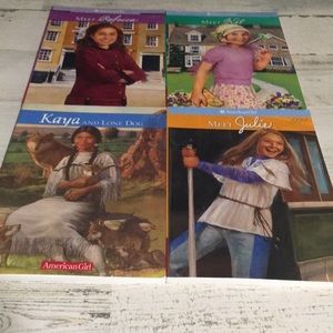 American girl set of 4 books Meet Rebecca Meet Kit  Meet Julie & Kaya & lone dog